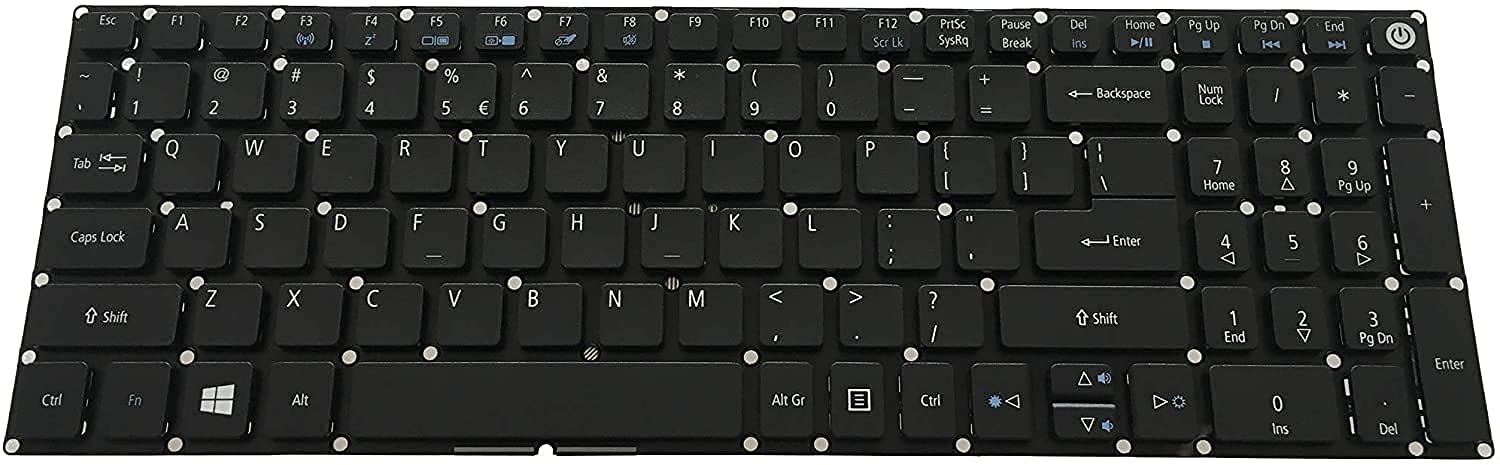 WISTAR Laptop Keyboard Compatible FOR Acer Aspire A315-33 A315-52 E5-522 E5-522G E5-523 E5-523G E5-532 E5-532G E5-552 E5-552G E5-553 E5-553G E5-573 E5-573G E5-575 E5-575G NO Backlit